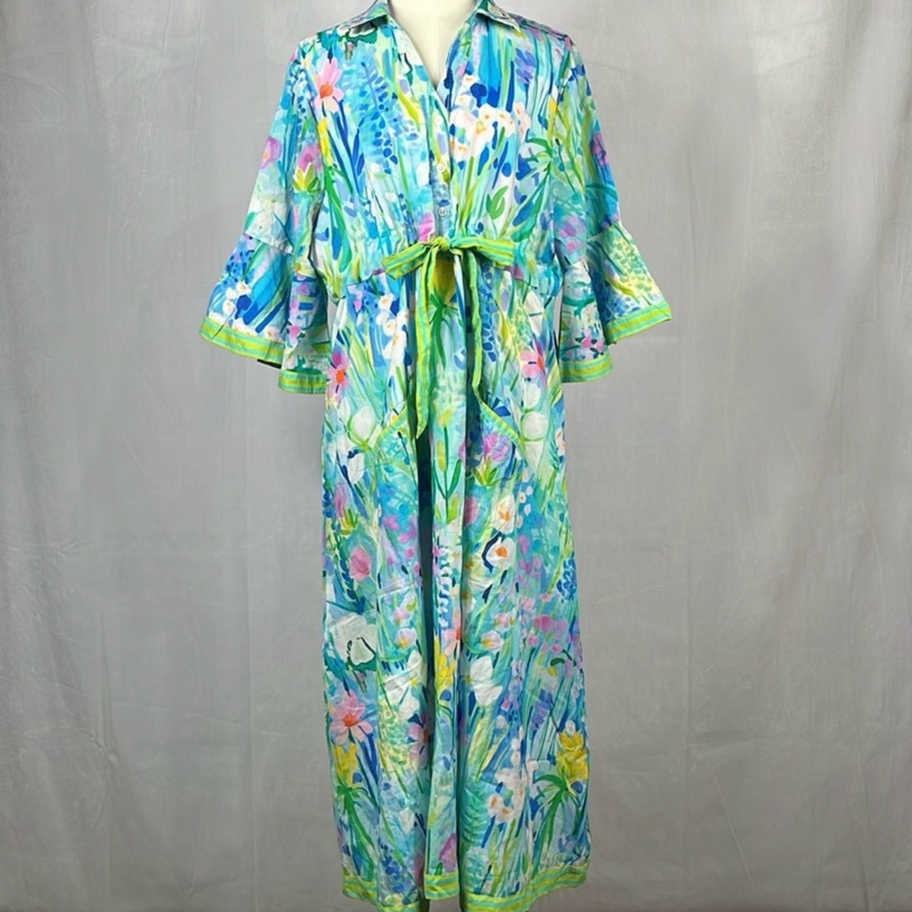 Isla Payal Cap Midi Daydream Dress with Ruffle Sleeves